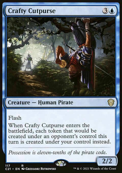 Crafty Cutpurse, Commander 2021 #117, Magic: The Gathering card