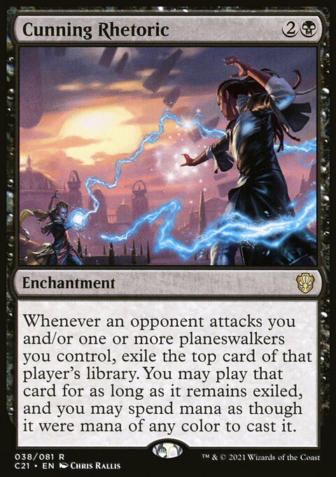 Cunning Rhetoric, Commander 2021 #38, Magic: The Gathering card