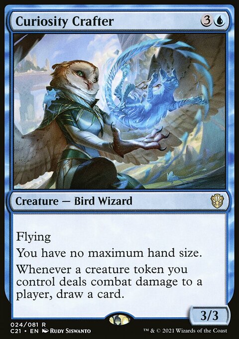 Curiosity Crafter, Commander 2021 #24, Magic: The Gathering card