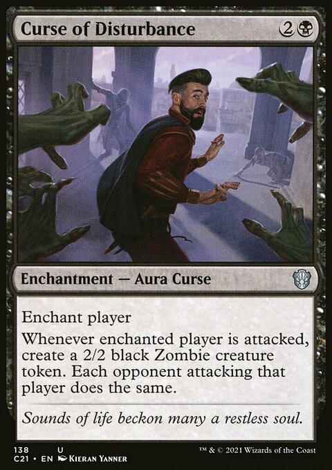 Curse of Disturbance, Commander 2021 #138, Magic: The Gathering card