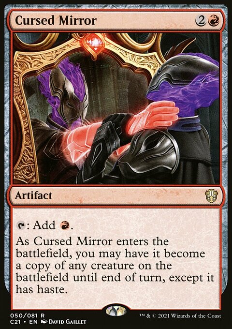 Cursed Mirror, Commander 2021 #50, Magic: The Gathering card