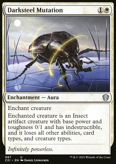 Darksteel Mutation, Commander 2021 #87, Magic: The Gathering card