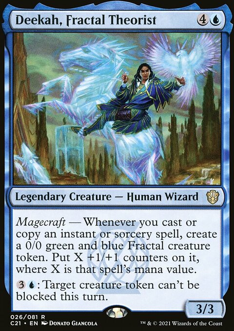 Deekah, Fractal Theorist, Commander 2021 #26, Magic: The Gathering card