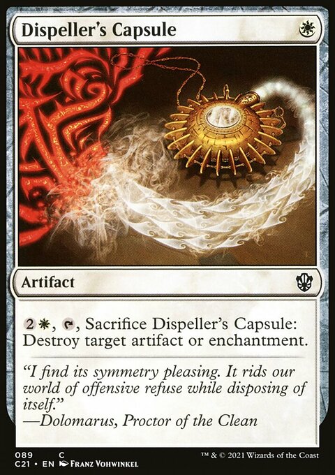 Dispeller's Capsule, Commander 2021 #89, Magic: The Gathering card