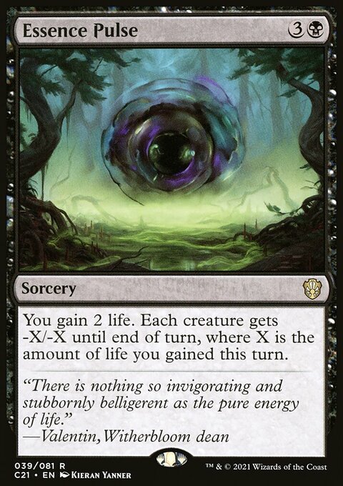 Essence Pulse, Commander 2021 #39, Magic: The Gathering card