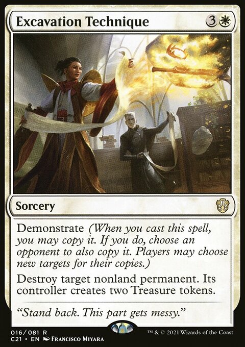 Excavation Technique, Commander 2021 #16, Magic: The Gathering card