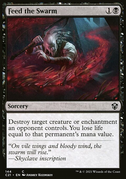 Feed the Swarm, Commander 2021 #144, Magic: The Gathering card