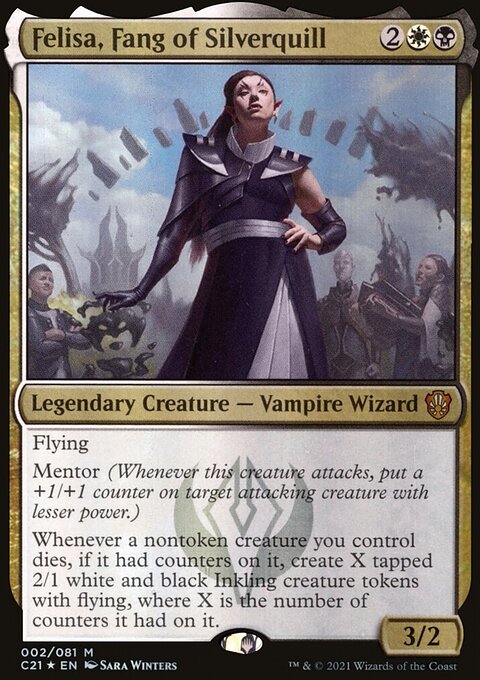 Felisa, Fang of Silverquill, Commander 2021 #2, Magic: The Gathering card