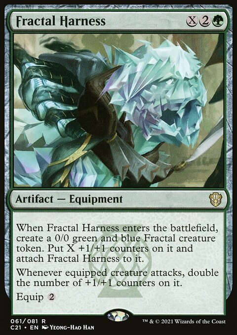 Fractal Harness, Commander 2021 #61, Magic: The Gathering card