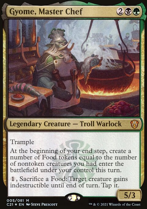 Gyome, Master Chef, Commander 2021 #5, Magic: The Gathering card