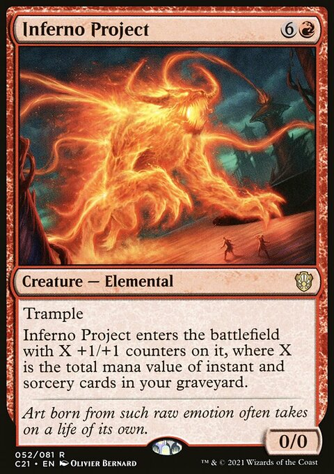 Inferno Project, Commander 2021 #52, Magic: The Gathering card