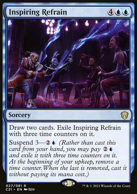 Inspiring Refrain, Commander 2021 #27, Magic: The Gathering card