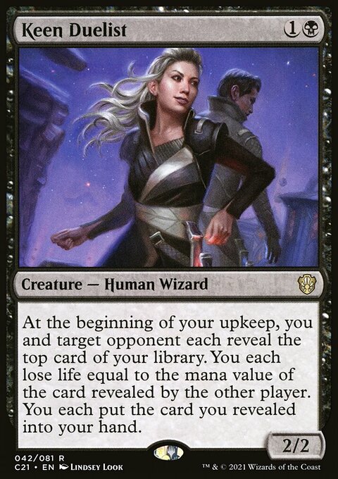 Keen Duelist, Commander 2021 #42, Magic: The Gathering card