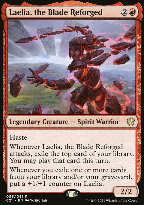 Laelia, the Blade Reforged, Commander 2021 #53, Magic: The Gathering card