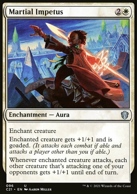 Martial Impetus, Commander 2021 #96, Magic: The Gathering card