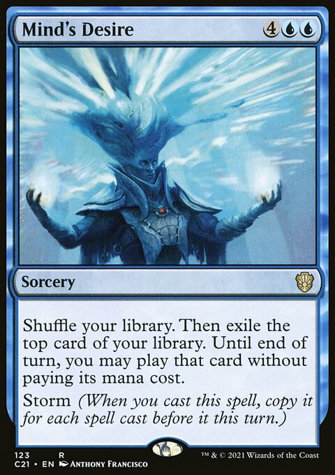 Mind's Desire, Commander 2021 #123, Magic: The Gathering card