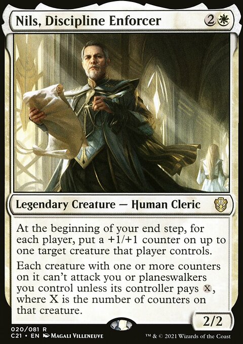 Nils, Discipline Enforcer, Commander 2021 #20, Magic: The Gathering card