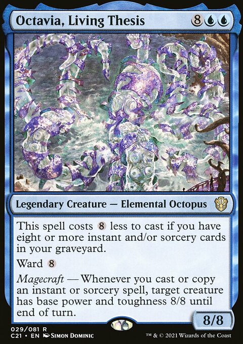 Octavia, Living Thesis, Commander 2021 #29, Magic: The Gathering card