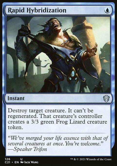 Rapid Hybridization, Commander 2021 #126, Magic: The Gathering card