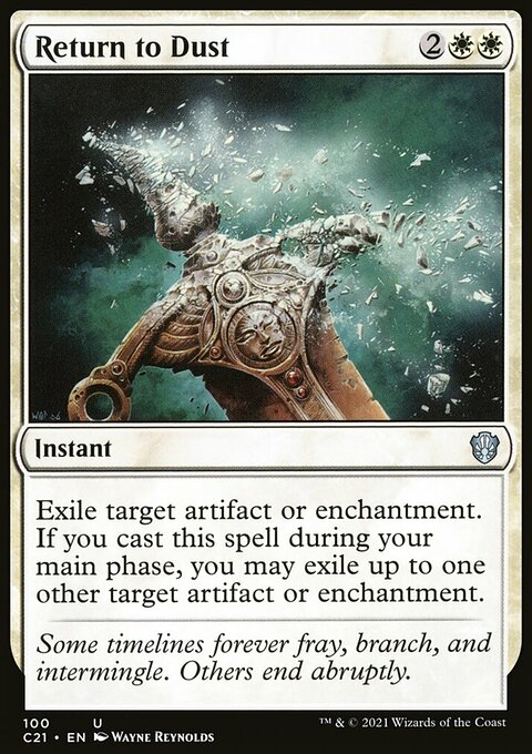 Return to Dust, Commander 2021 #100, Magic: The Gathering card