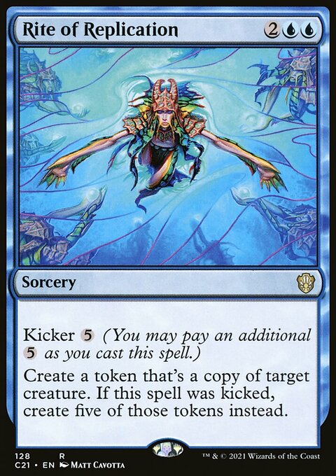 Rite of Replication, Commander 2021 #128, Magic: The Gathering card
