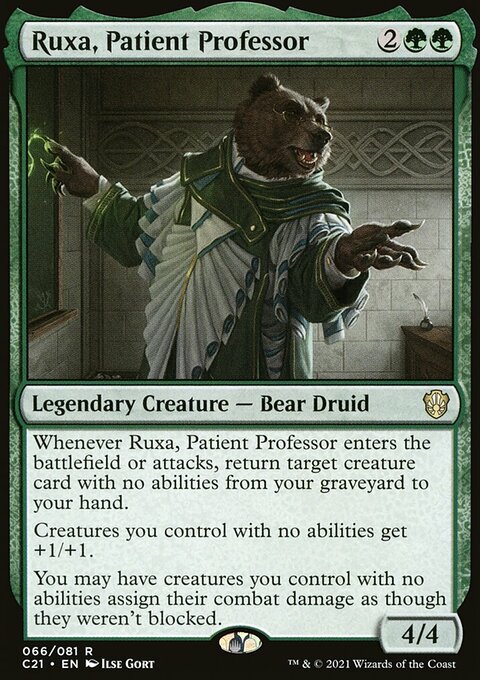 Ruxa, Patient Professor, Commander 2021 #66, Magic: The Gathering card