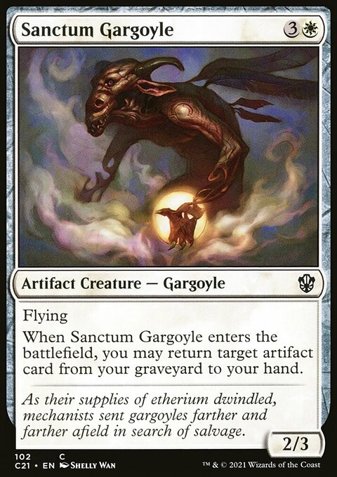Sanctum Gargoyle, Commander 2021 #102, Magic: The Gathering card