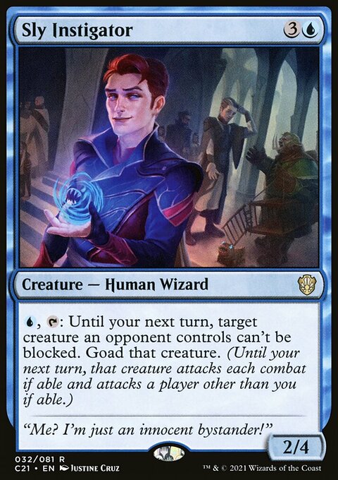 Sly Instigator, Commander 2021 #32, Magic: The Gathering card