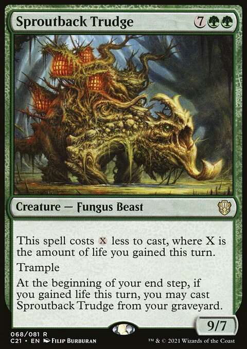 Sproutback Trudge, Commander 2021 #68, Magic: The Gathering card