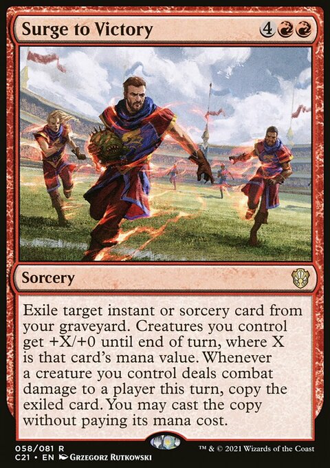 Surge to Victory, Commander 2021 #58, Magic: The Gathering card