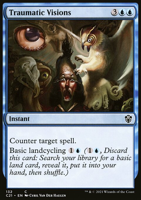 Traumatic Visions, Commander 2021 #132, Magic: The Gathering card
