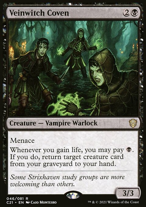 Veinwitch Coven, Commander 2021 #46, Magic: The Gathering card