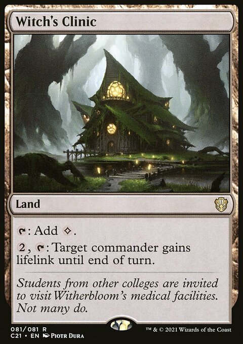 Witch's Clinic, Commander 2021 #81, Magic: The Gathering card