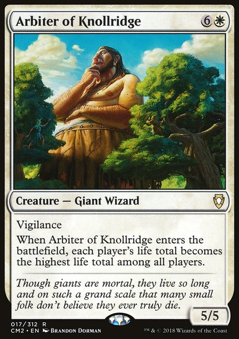 Arbiter of Knollridge, Commander Anthology Volume II #17, Magic: The Gathering card