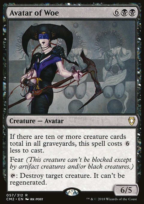 Avatar of Woe, Commander Anthology Volume II #57, Magic: The Gathering card
