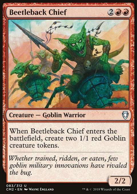 Beetleback Chief, Commander Anthology Volume II #83, Magic: The Gathering card