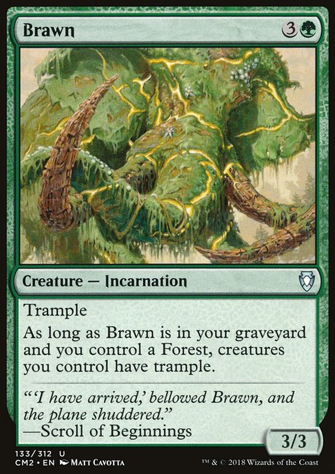 Brawn, Commander Anthology Volume II #133, Magic: The Gathering card