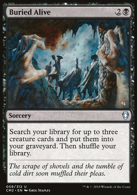 Buried Alive, Commander Anthology Volume II #59, Magic: The Gathering card