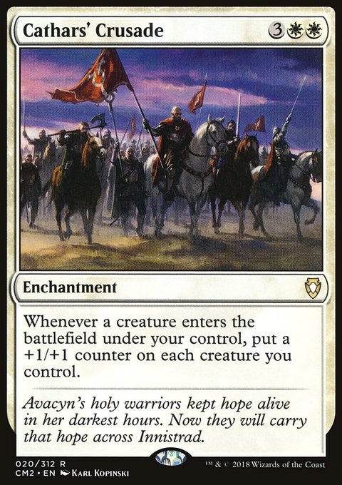 Cathars' Crusade, Commander Anthology Volume II #20, Magic: The Gathering card