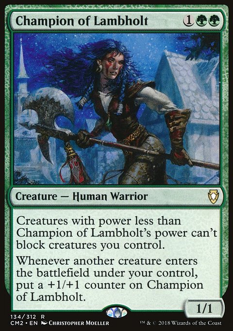 Champion of Lambholt, Commander Anthology Volume II #134, Magic: The Gathering card