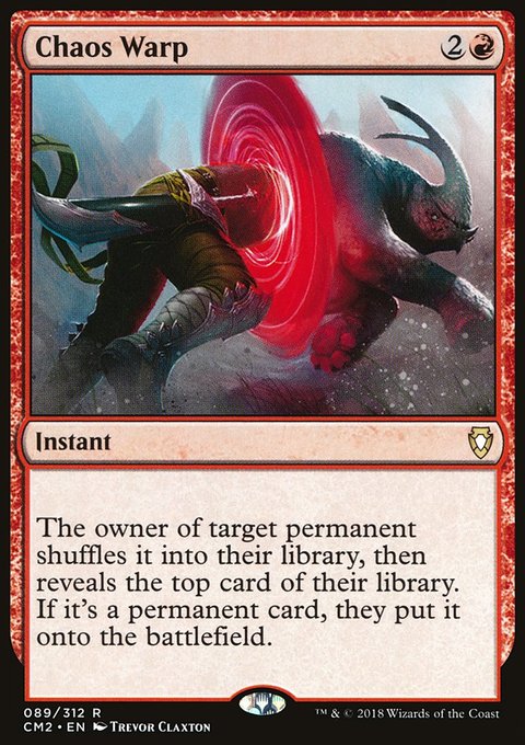 Chaos Warp, Commander Anthology Volume II #89, Magic: The Gathering card