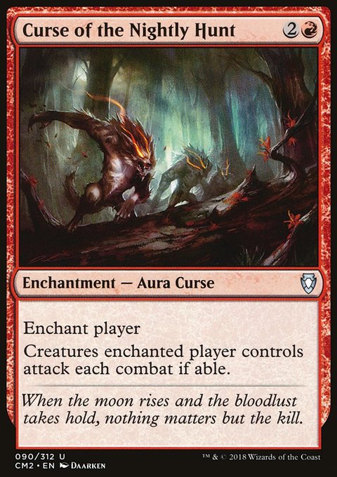 Curse of the Nightly Hunt, Commander Anthology Volume II #90, Magic: The Gathering card