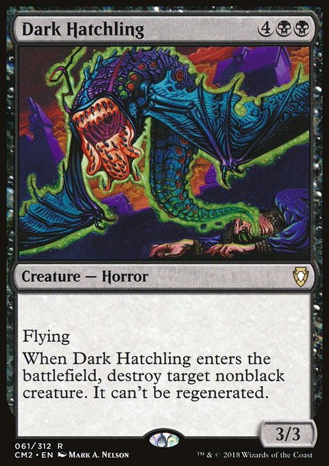 Dark Hatchling, Commander Anthology Volume II #61, Magic: The Gathering card