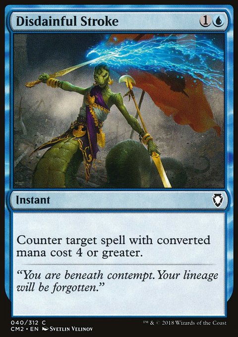 Disdainful Stroke, Commander Anthology Volume II #40, Magic: The Gathering card