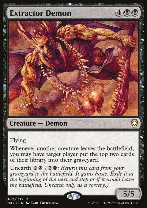 Extractor Demon, Commander Anthology Volume II #62, Magic: The Gathering card