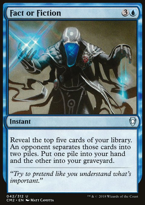 Fact or Fiction, Commander Anthology Volume II #42, Magic: The Gathering card