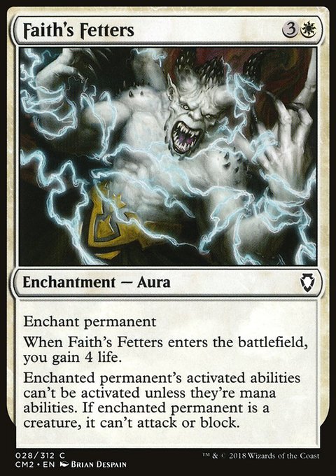 Faith's Fetters, Commander Anthology Volume II #28, Magic: The Gathering card