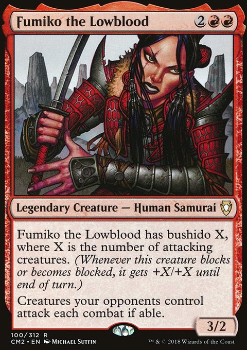 Fumiko the Lowblood, Commander Anthology Volume II #100, Magic: The Gathering card