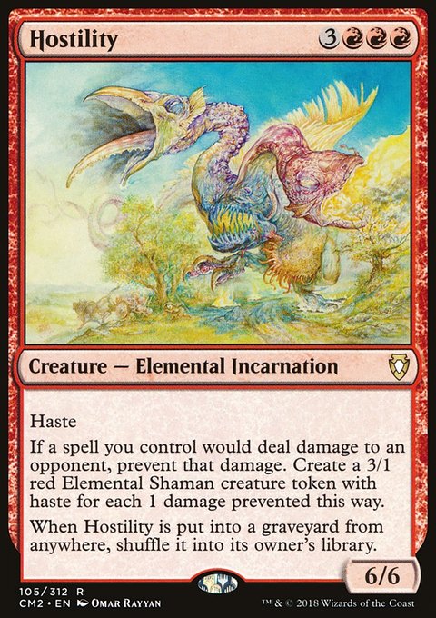 Hostility, Commander Anthology Volume II #105, Magic: The Gathering card