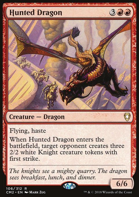 Hunted Dragon, Commander Anthology Volume II #106, Magic: The Gathering card